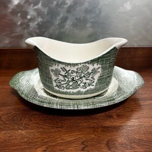 Vintage Royal China - The Old Curiosity Shop - Gravy Boat & Underplate